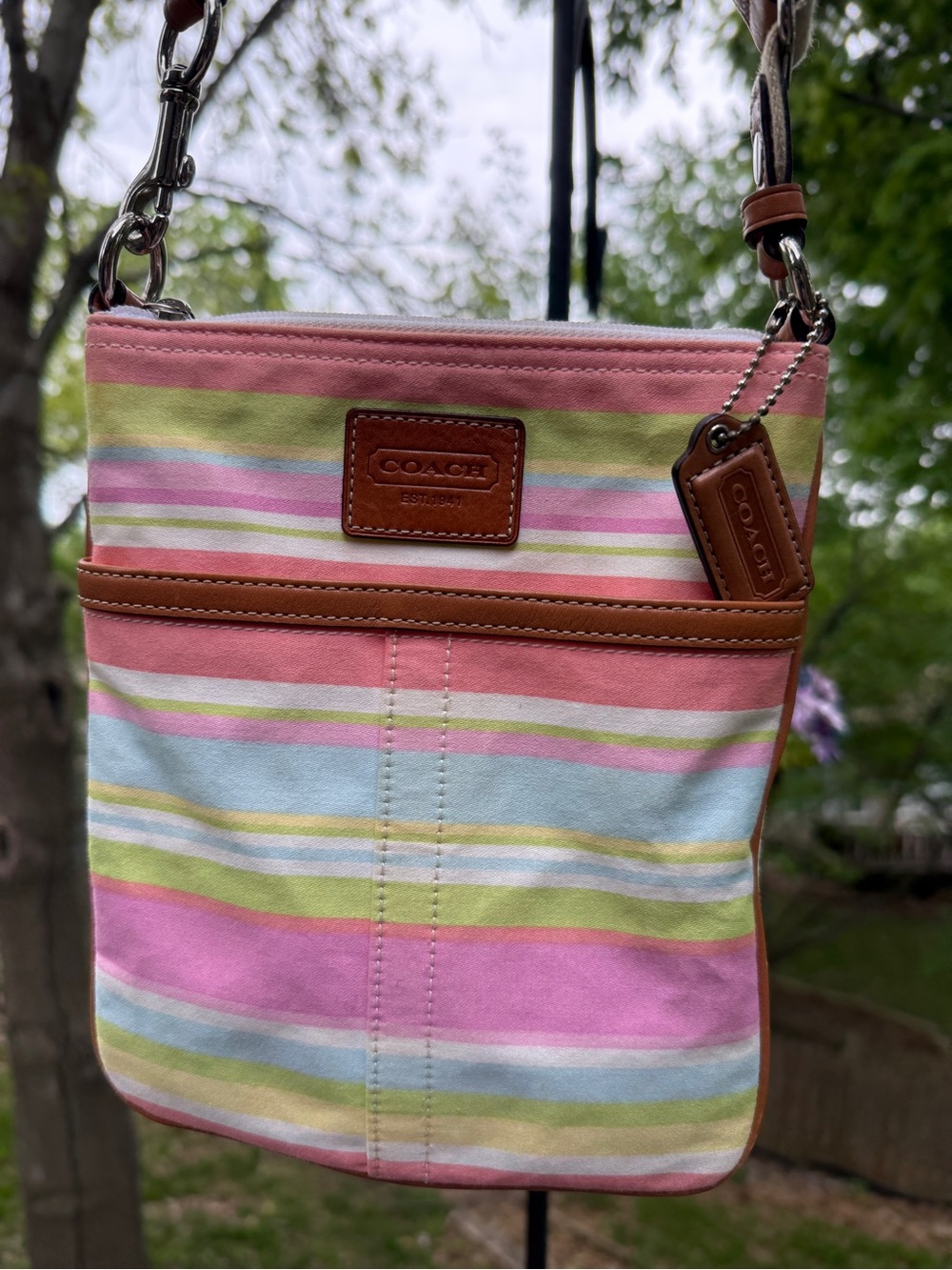 Coach Y2K Multi-stripe Swingback Crossbody
